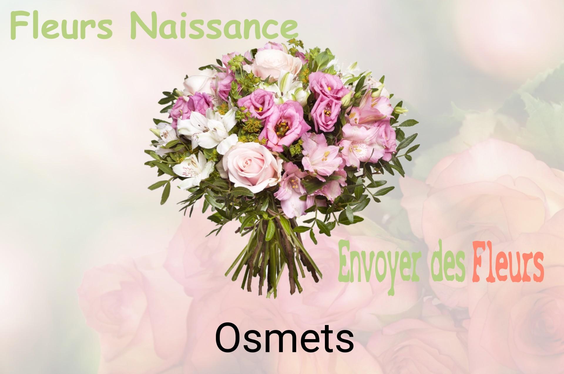 Bouquet de fleurs de naissance livré à Osmets